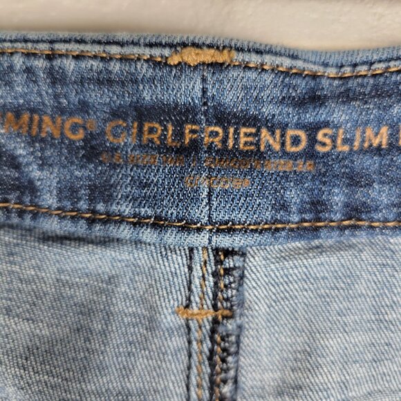 So Slimming By Chico's Women's Size 14 Jeans Girlfriend Slim Leg Ankle - Picture 4 of 5